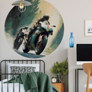 YOKO DESIGN - NAKLEJKA W KSZTAŁCIE KOŁA MOTOCYKL