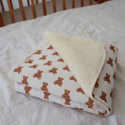 KOCYK DZIECIĘCY WEŁNA TEDDY BEARS