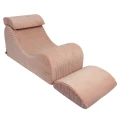 Wygodny Fotel dla Dziecka Wave Lounger Aesthetic Pudrowy Róż