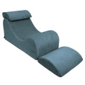 Turkusowy Wygodny Fotel  dla Dziecka Wave Lounger Aesthetic