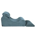 Turkusowy Wygodny Fotel  dla Dziecka Wave Lounger Aesthetic