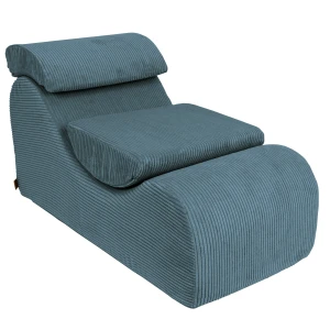 Wygodny Fotel Piankowy dla Dziecka Wave Lounger Aesthetic Turkusowy - Meow Baby