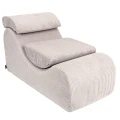 Wygodny Fotel Piankowy dla Dziecka Wave Lounger Aesthetic Ecru - Meow Baby