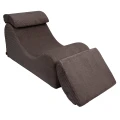 Wygodny Fotel Piankowy dla Dziecka Wave Lounger Aesthetic Brązowy