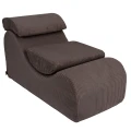 Wygodny Fotel Piankowy dla Dziecka Wave Lounger Aesthetic Brązowy - Meow Baby