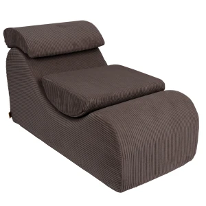 Wygodny Fotel Piankowy dla Dziecka Wave Lounger Aesthetic Brązowy - Meow Baby