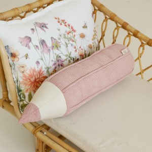 MOI MILI - PODUSZKA SZTRUKSOWA KREDKA PASTELOWY RÓŻ