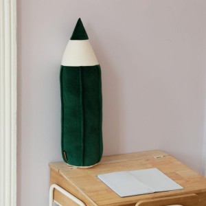 MOI MILI - PODUSZKA VELVET KREDKA ZIELONY