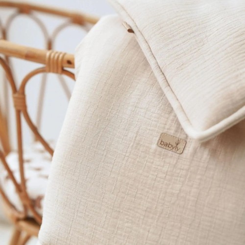 bezowa muslinowa posciel dziecieca