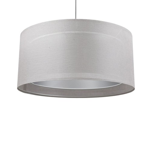 LAMPA WISZĄCA DUO LEN SZARY