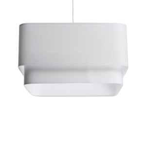 BPS KONCEPT - LAMPA WISZĄCA LEN KWADRO DUO BIEL