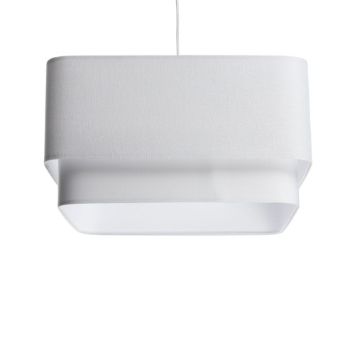 LAMPA WISZĄCA LEN KWADRO DUO BIEL