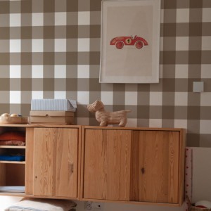 DEKORNIK - TAPETA CHECK BROWN