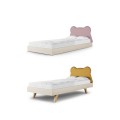 łóżko dziecięce z zagłówkiem miś