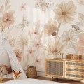 tapeta dla dzieci kwiaty duze