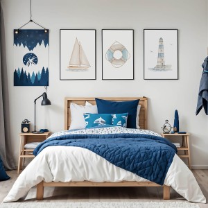 PASTELOWE LOVE- ZESTAW  PLAKATÓW DLA DZIECI MORSKI