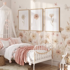 PASTELOWE LOVE- ZESTAW AKWARELOWYCH PLAKATÓW DLA DZIECI KWIATY II