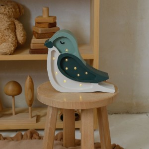 LITTLE LIGHTS - LAMPKA PTASZEK MINI PISTACHIO CREAM