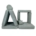 Sofa dziecięca Meow Baby Premium Boucle w kolorze Fresh Mint