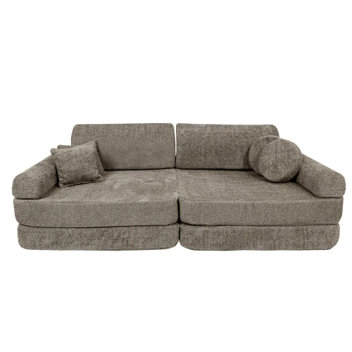 Sztruksowa Sofa Dziecięca Premium Boucle Tan Beige - Meow Baby