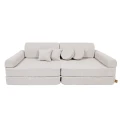 Sztruksowa Sofa Dziecięca Premium Boucle Champagne Ecru - Meow Baby