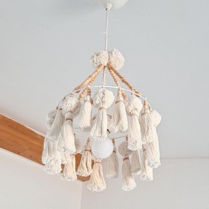 MARMYS FELT STUDIO - ŻYRANDOL DLA DZIECKA POMPONY&CHWOSTY