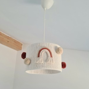 MARMYS FELT STUDIO - LAMPA SUFITOWA DLA DZIECKA TĘCZE TERAKOTA