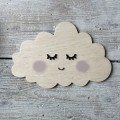 drewniana lampka nocna chmurka