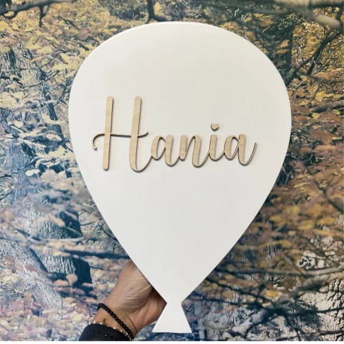 lampka balonik z imieniem dziecka