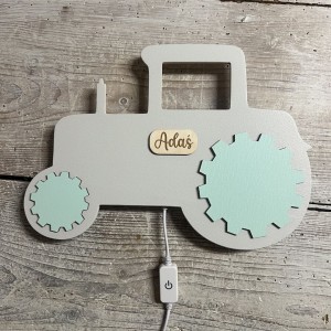 DREWNIAKOWA - LAMPKA DREWNIANA DLA DZIECI TRAKTOR