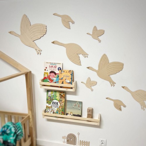 dekoracja na ścianę do pokoju dziecka gęsi