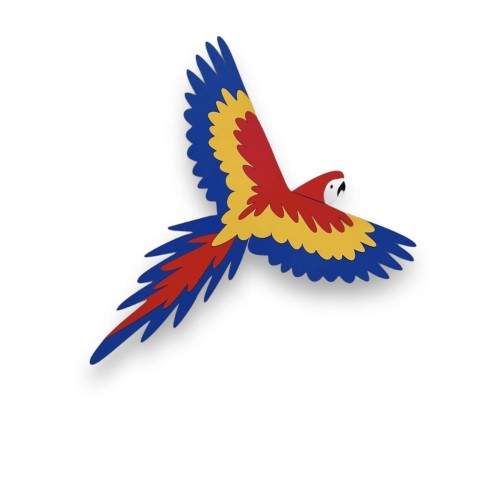 papuga dekoracja na ścianę