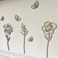 drewniane kwiatki na ściane