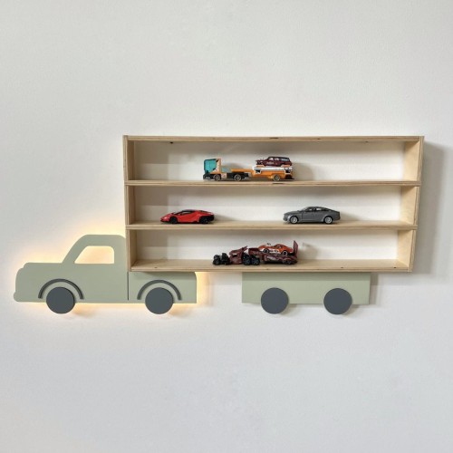 półka na autka drewniakowa