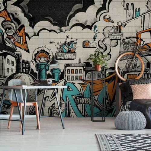 tapeta do pokoju chłopca z motywem graffiti (6).jpg