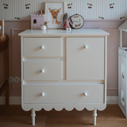 biała komoda babushka biel