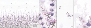MALUMI LAWENDOWA ŁĄKA GREEN - PRÓBKA TAPETY 