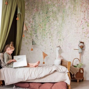 MALUMI - TAPETA DZIEWCZĘCA DAISY UP GREEN 