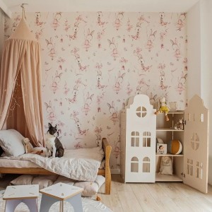 MALUMI - TAPETA DLA DZIEWCZYNKI Z KRÓLICZKAMI BUNNY BALLET