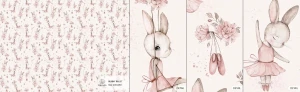 MALUMI BUNNY BALLET - PRÓBKA TAPETY