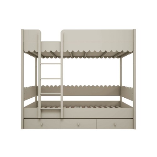 łózko dwupiętrowe babushka oliwka