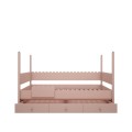 łóżko babushka 90x200 rózowe dla dziewczynki