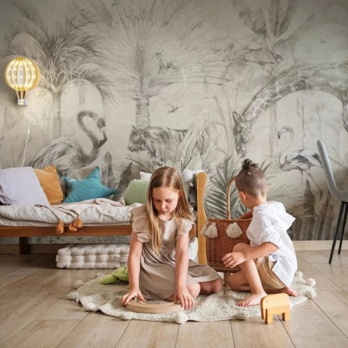 tapeta dla dziecka exotic animals light (1).jpg