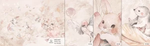 MALUMI DREAM BABY ROSE- PRÓBKA TAPETY   