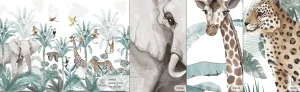 MALUMI JUNGLE GREEN - PRÓBKA TAPETY