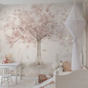 MALUMI - TAPETA DLA DZIEWCZYNKI MERRY CHERRY POWDER
