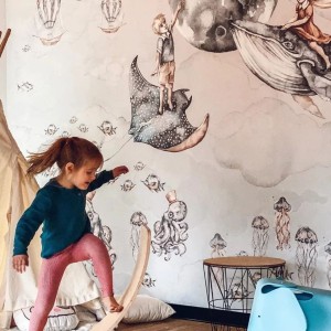 MALUMI - TAPETA DLA DZIECKA OCEAN DEEP - GIRL AND BOY