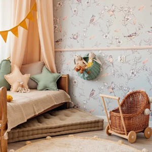 MALUMI - TAPETA SPRING IS COMING MINT