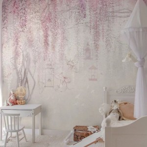 MALUMI - TAPETA DLA DZIEWCZYNKI WISTERIA KIDS PINK