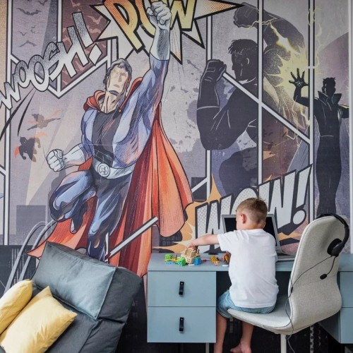 tapeta dla chłopca z superbohaterem superhero (4).jpg